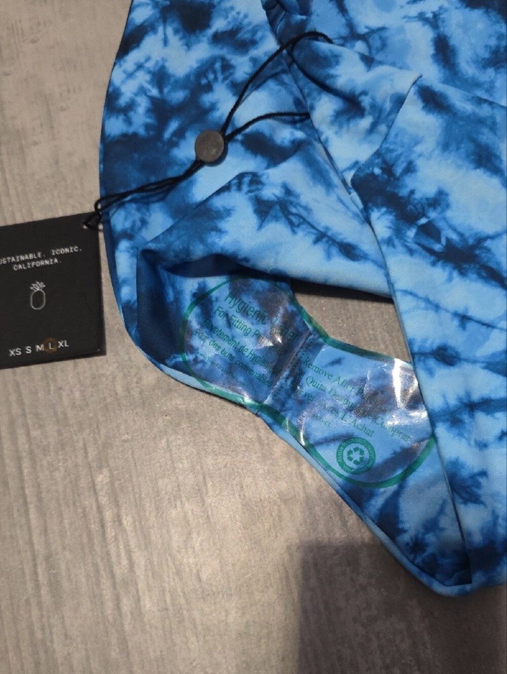 NWT Skatie Blue Tie-Dye - SALTY "Heatwave" - Bikini Bottoms - Large - Picture 4 of 13